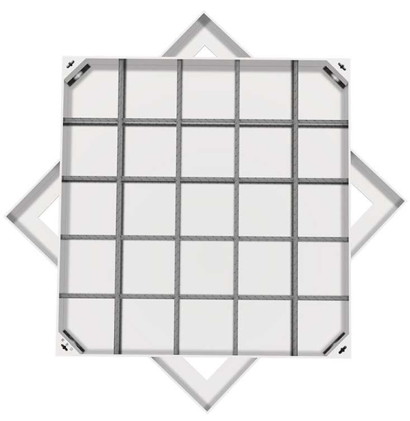 华安不锈钢方井展示